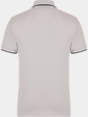 BOSS Paul polo s krátkým rukávem světle šedá