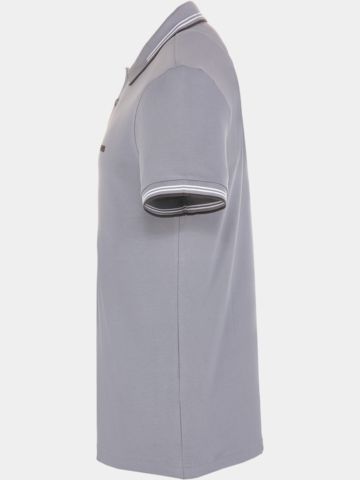 BOSS Paul polo s krátkým rukávem šedá