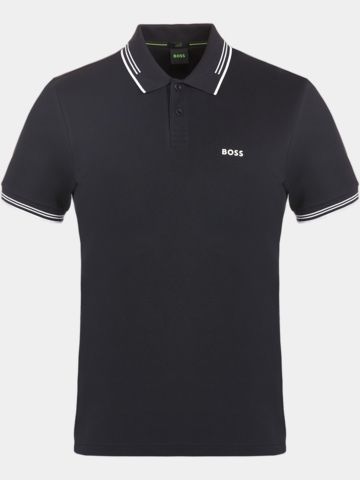 BOSS Polokošile Paul s polovičním rukávem mořská modrá