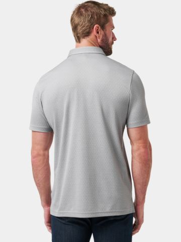 TravisMathew HANDSOME TOWN 3.0 Halbarm Polo hellgrau
