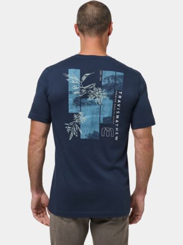 TravisMathew  BEST TRIP YET Halbarm T-Shirt blau
