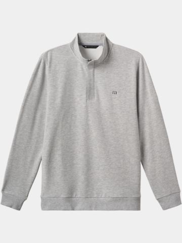 TravisMathew  CLOUD QUARTER ZIP 2.0 Shirt Sweatshirt hellgrau