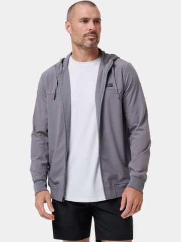 TravisMathew WANDERLUST HOODIE Stretch Jacke grau