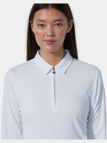 Daily Sports PEORIA Langarm Polo weiß