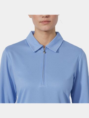 Daily Sports PEORIA Langarm Polo hellblau