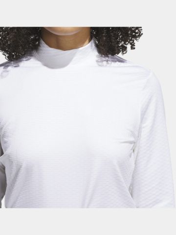 adidas  W BTC MESH LS Mock Unterzieher weiß