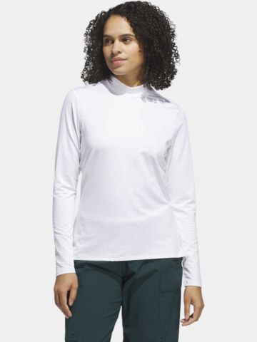 adidas W BTC MESH LS Mock Unterzieher weiß