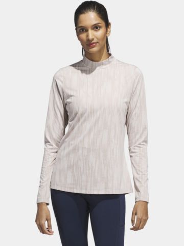 adidas W ULT JCQ LS MK Mock Unterzieher beige