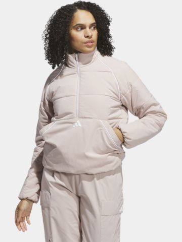 adidas W BTC QTR Z JKT Thermo Jacke beige