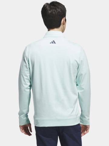 adidas ULTIMATE365 CLASSIC QUARTER-ZIP PULLOVER Stretch Midlayer light green