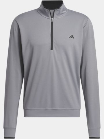 adidas  MENS UPF LIGHTWEIGHT QUARTER ZIP Stretch Midlayer gray