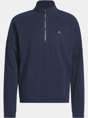 adidas  GO-TO HYBRID QUARTER-ZIP PULLOVER Stretch Midlayer navy