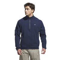 adidas GO-TO HYBRID QUARTER-ZIP PULLOVER Strečová střední vrstva námořnická modrá adidas GO-TO HYBRID QUARTER-ZIP PULLOVER Strečová střední vrstva námořnická modrá