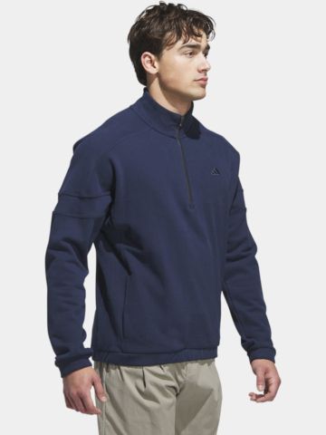 adidas  GO-TO HYBRID QUARTER-ZIP PULLOVER Stretch Midlayer navy
