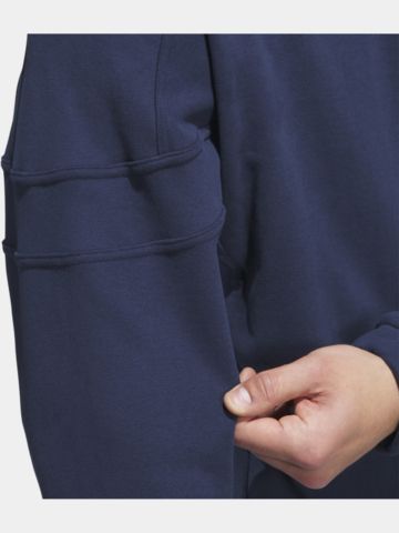 adidas  GO-TO HYBRID QUARTER-ZIP PULLOVER Stretch Midlayer navy