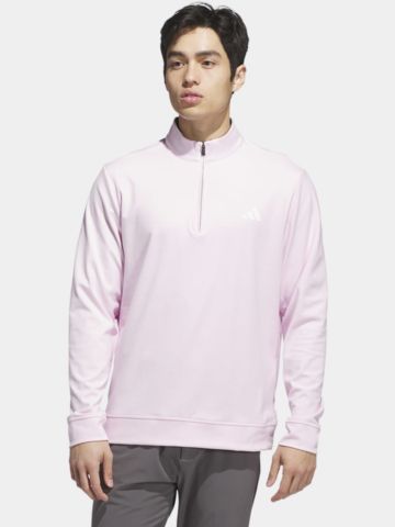 adidas ULTIMATE365 CLASSIC QUARTER-ZIP PULLOVER Stretch Midlayer pink