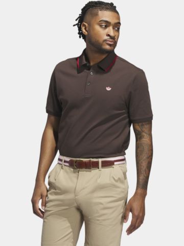 F Solid LC Halbarm Polo dunkelbraun