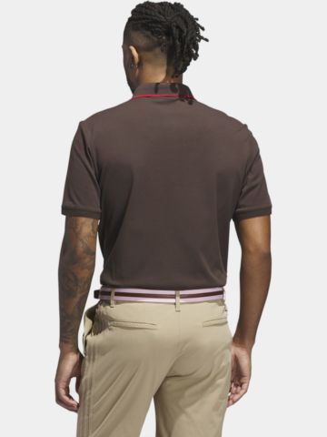 F Solid LC Halbarm Polo dunkelbraun