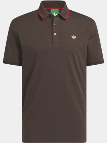 adidas Golf Originals  F Solid LC Halbarm Polo dunkelbraun