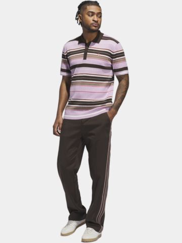 adidas Golf Originals  MR Stripe Halbarm Polo rosa