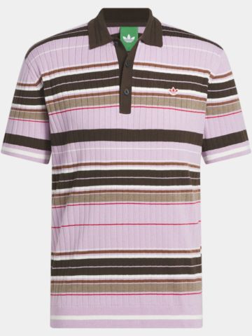 adidas Golf Originals  MR Stripe Halbarm Polo rosa