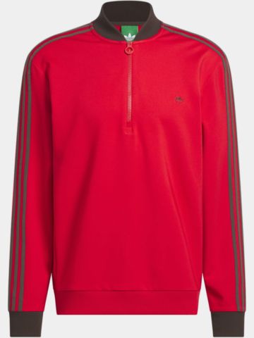 adidas Golf Originals  F 3 Str 1/4 Zip Stretch Midlayer rot