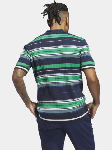 MR Stripe Halbarm Polo navy