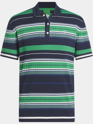 adidas Golf Originals MR Stripe half-sleeve polo navy