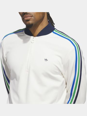 adidas Golf Originals  F 3 Str 1/4 Zip Stretch Midlayer weiß