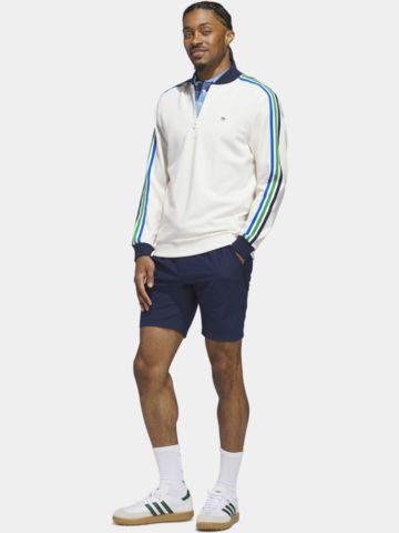 adidas Golf Originals  F 3 Str 1/4 Zip Stretch Midlayer weiß
