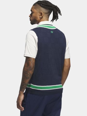 MR Knit Vest Pullunder Strick navy