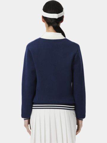 Lacoste Cardigan jacket knit navy
