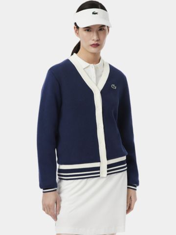 Lacoste Cardigan jacket knit navy