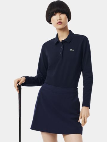Lacoste Langarm Polo navy