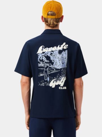 Lacoste Halbarm Hemd navy