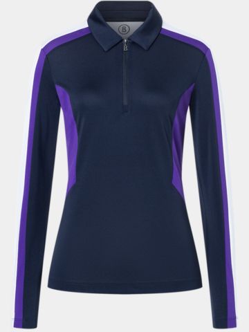 Bogner GRETA Langarm Polo navy