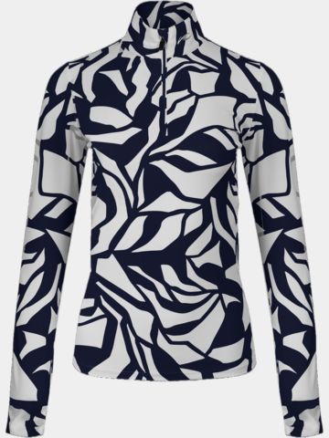 Kjus Motion print half-zip stretch undershirt navy