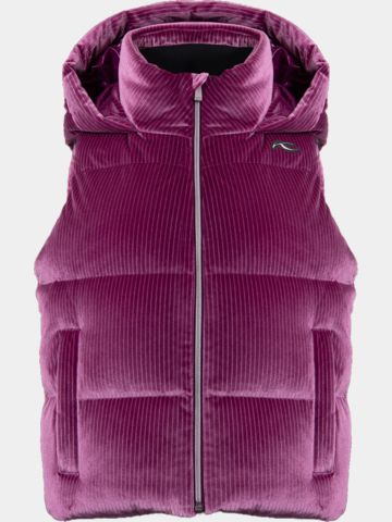 Kjus  Vivi Velvet Vest Down vest bordeaux