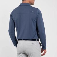 Kjus Fairway Langarm Polo blau
