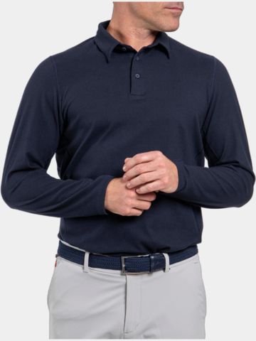 Kjus Scot Langarm Polo navy