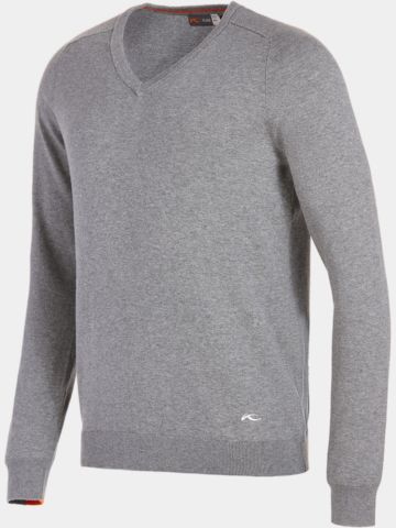 Kjus  Kirk V-Neck 2.0 Pullover Strick grau