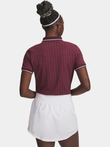 Under Armour  Drive jacquard half-sleeve polo bordeaux