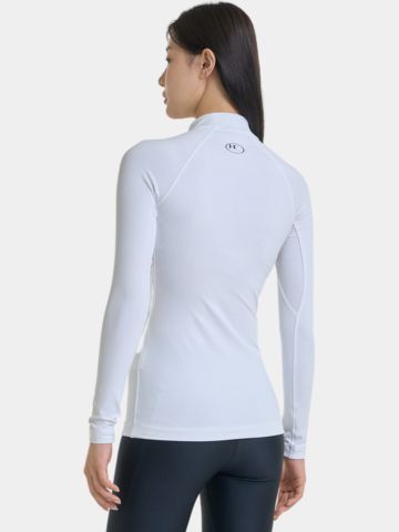 Under Armour CG Authentics Mock Unterzieher weiß