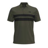 Under Armour Polokošile Playoff 3.0 s proužkem na hrudi a polovičním rukávem olivová Under Armour Polokošile Playoff 3.0 s proužkem na hrudi a polovičním rukávem olivová