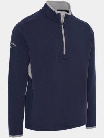 Callaway BLOCKED LS 1/4 ZIP PULLOVER Termální střední vrstva navy