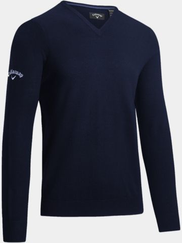 Callaway V-NECK MERINO SWEATER Pullover Strick navy