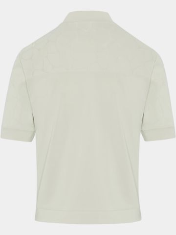 Penguin  LASER CUT FLORAL Halbarm Polo beige