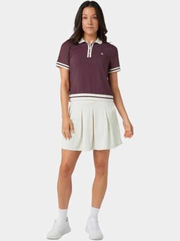 Penguin  WAIST LENGTH COLORBLOCK Halbarm Polo dunkelrot