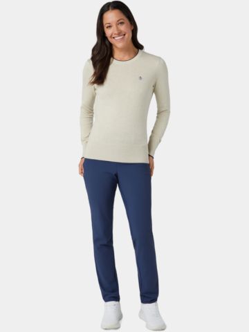 Penguin  LS SOLID FLORAL SWEATER WITH TIPPING Pullover knitwear beige