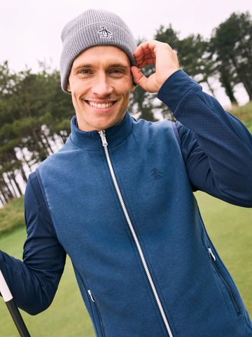 Penguin Reversible Insulated Vest Layering Stretch Weste navy